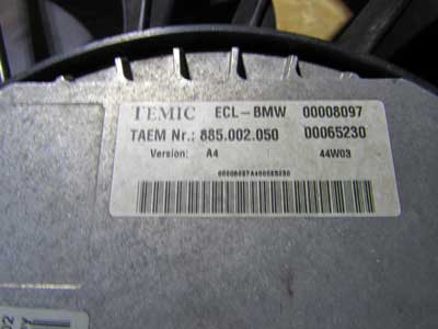 BMW Radiator Fan Assembly 600W Temic 67326901861 E60 528i 530i 545i E63 645Ci E65 750i4